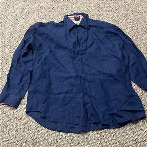 Paul & Shark Denim Blue Shirt with Red Accents